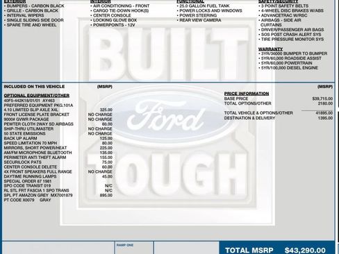 Used 2020 Ford Transit 250 148 High Roof Extended image 31
