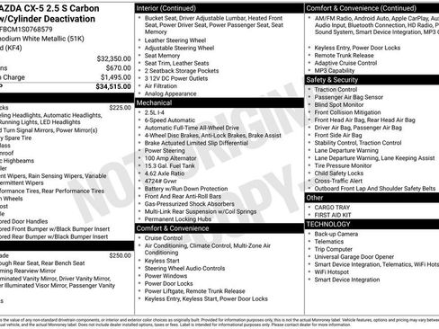 New 2025 MAZDA CX-5 Carbon Edition image 37