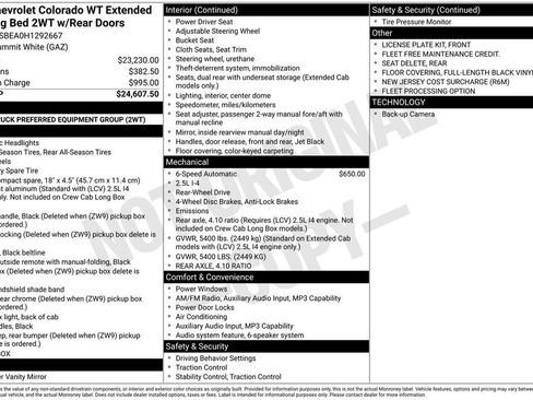 Used 2017 Chevrolet Colorado W/T RWD image 19