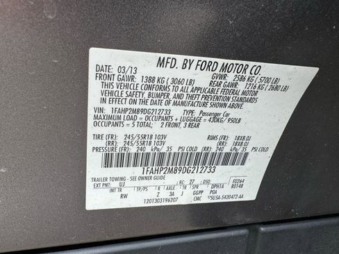 Used 2013 Ford Taurus Police Interceptor AWD w/ Trunk Upfit Pkg image 26