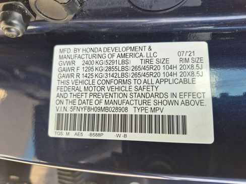 Used 2021 Honda Passport Elite image 38