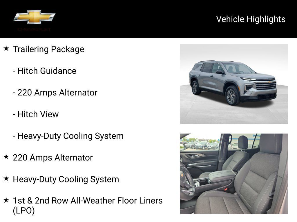 Used 2024 Chevrolet Traverse LT w/ Trailering Package AWD/4WD image 19
