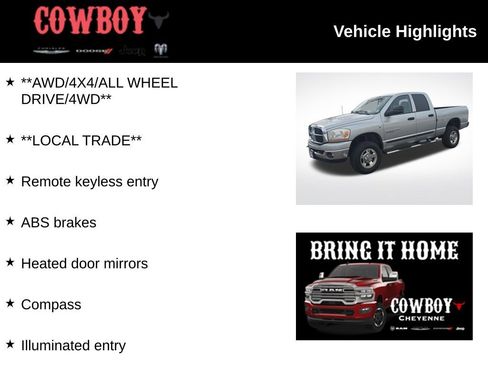 Used 2006 Dodge Ram 2500 Truck SLT w/ Quad Cab Big Horn Value Group image 2