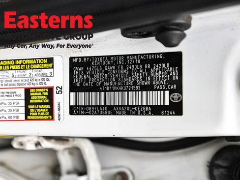 Used 2019 Toyota Camry XLE w/ Carpet Mat Package image 35