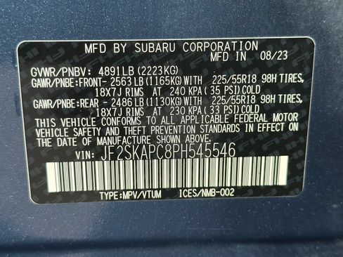 Certified 2023 Subaru Forester Limited AWD/4WD image 55