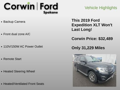 Used 2019 Ford Expedition XLT w/ Equipment Group 202A image 6