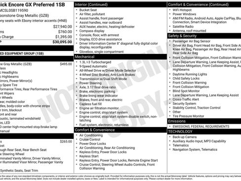 New 2025 Buick Encore GX Preferred image 3