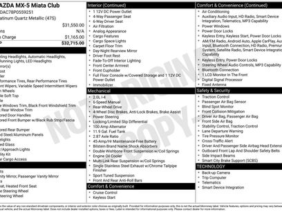 Used 2023 MAZDA MX-5 Miata Club