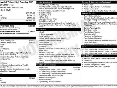 Used 2023 Chevrolet Tahoe High Country w/ Premium Package 2 AWD/4WD image 10