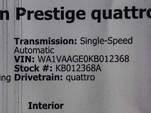 Used 2019 Audi e-tron Prestige w/ Prestige Package image 28