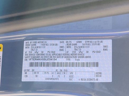 New 2025 Ford Ranger Lariat w/ Black Appearance Package image 11