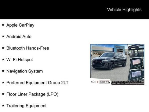 Certified 2023 Chevrolet Traverse RS w/ LPO, Floor Liner Package AWD/4WD image 4