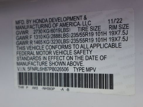 Used 2023 Honda Odyssey Touring image 42