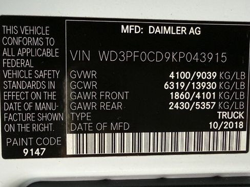 Used 2019 Mercedes-Benz Sprinter 144 Cargo image 31