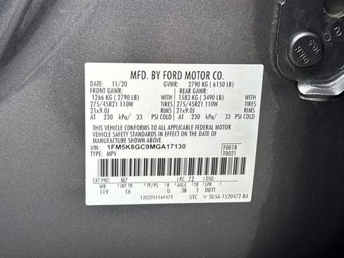 Certified 2021 Ford Explorer ST w/ Equipment Group 401A AWD/4WD image 44
