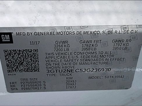 Used 2018 GMC Sierra 1500 SLT AWD/4WD image 19