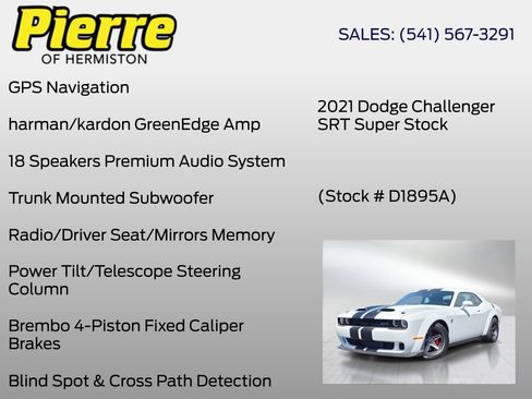 Used 2021 Dodge Challenger SRT Super Stock RWD image 30