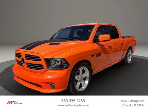 Used 2017 RAM 1500 Sport w/ Ignition Orange Sport Package RWD image 1