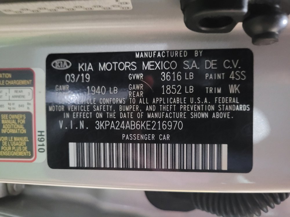 Used 2019 Kia Rio S w/ Technology Package FWD image 33