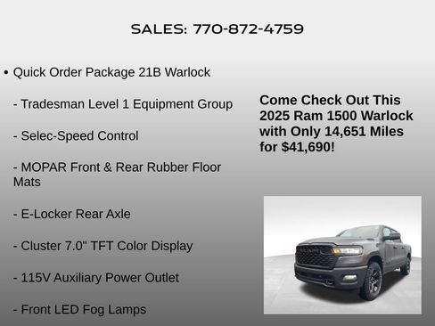 Used 2025 RAM 1500 Classic Warlock image 5