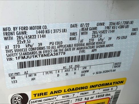 Certified 2022 Ford Expedition Limited RWD image 33