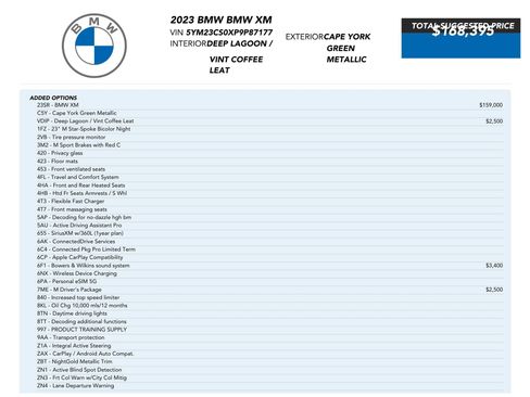 Used 2023 BMW XM AWD/4WD image 85