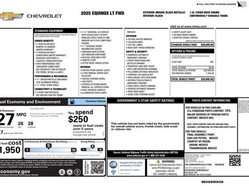 Used 2025 Chevrolet Equinox LT FWD image 3