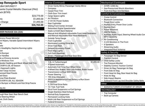 Used 2019 Jeep Renegade Sport image 30