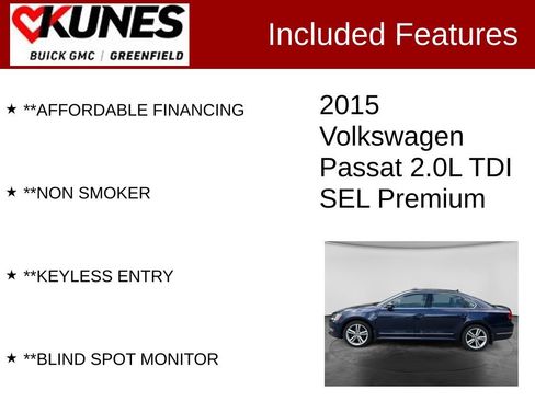 Used 2015 Volkswagen Passat TDI SEL Premium FWD image 3