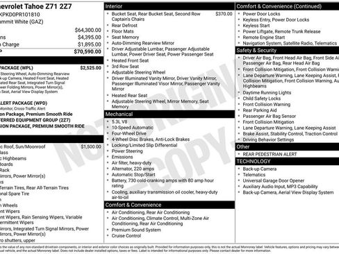 Used 2023 Chevrolet Tahoe Z71 w/ Luxury Package AWD/4WD image 34