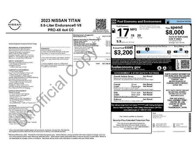 Used 2023 Nissan Titan PRO-4X w/ Off Road Protection Package AWD/4WD image 5