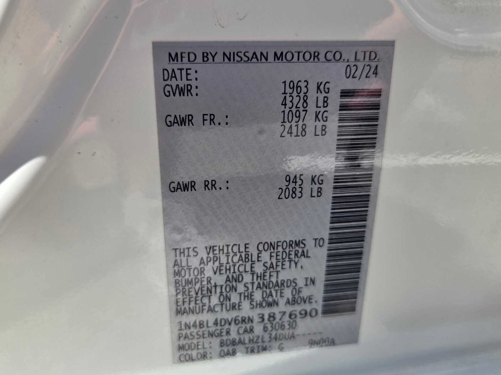Used 2024 Nissan Altima 2.5 SV FWD image 21