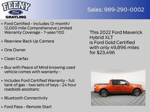 Used 2022 Ford Maverick XLT w/ XLT Luxury Package image 4