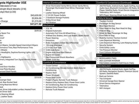 Used 2021 Toyota Highlander XSE image 37