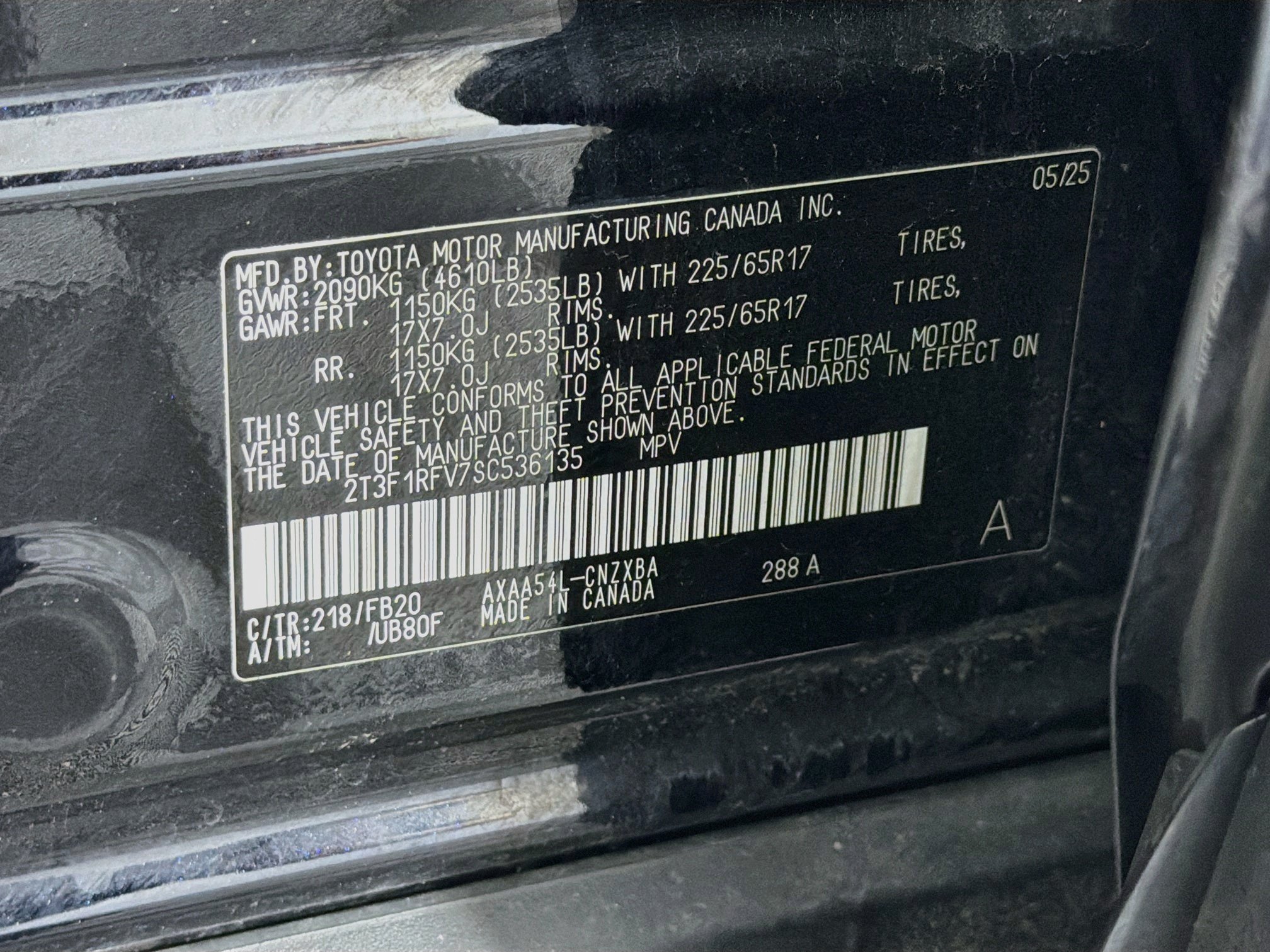 Used 2025 Toyota RAV4 LE AWD/4WD image 12