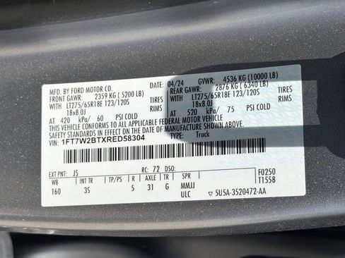 Used 2024 Ford F250 XLT AWD/4WD image 30