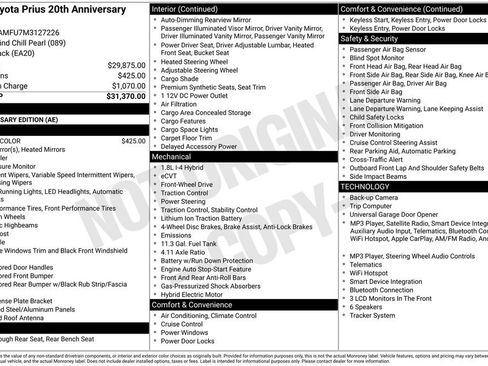 Certified 2021 Toyota Prius FWD image 27