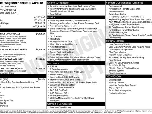 Used 2022 Jeep Wagoneer Series II AWD/4WD image 36