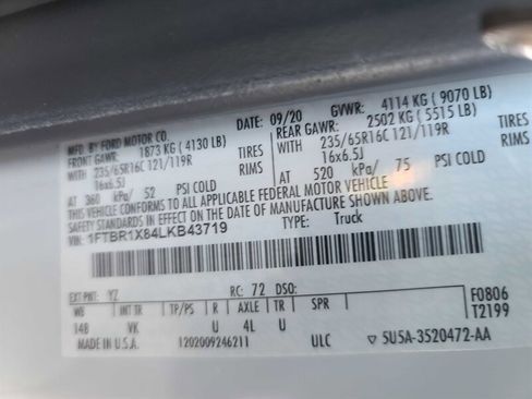 Used 2020 Ford Transit 250 250 3DR LWB HIGH ROOF CARGO VA image 29