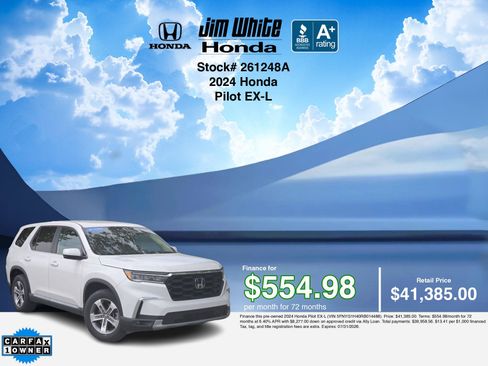 Certified 2024 Honda Pilot EX-L image 3