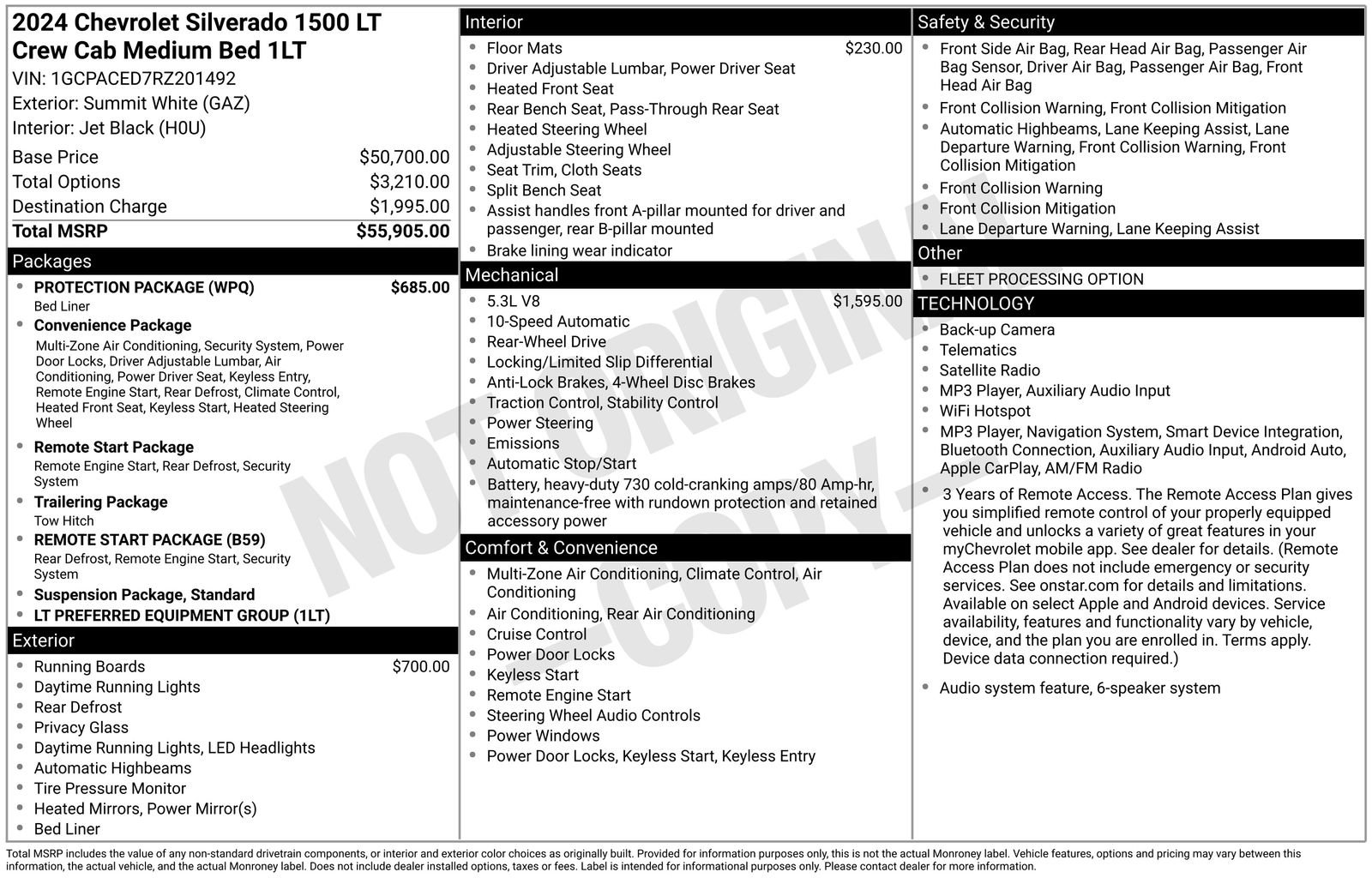 Used 2024 Chevrolet Silverado 1500 LT w/ Protection Package RWD image 37