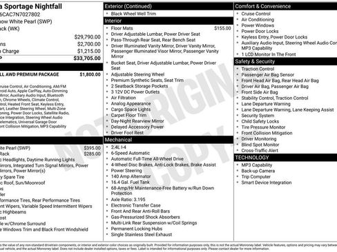 Used 2022 Kia Sportage Nightfall Edition w/ Nighfall AWD Premium Package image 6