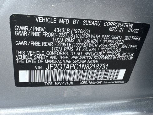 Used 2022 Subaru Crosstrek 2.0i Premium w/ Popular Package #3 AWD/4WD image 32