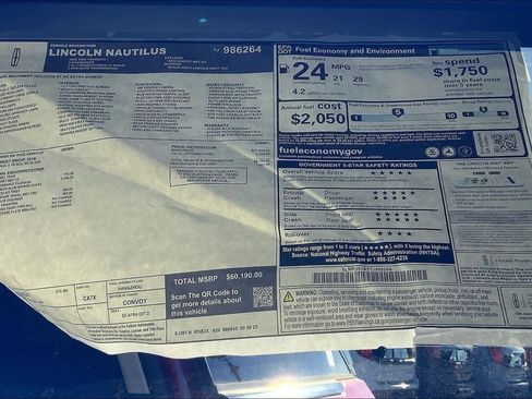 New 2026 Lincoln Nautilus Premier w/ Jet Appearance Package AWD/4WD image 22