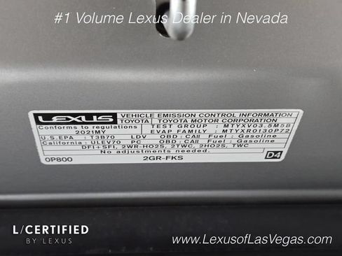 Certified 2021 Lexus ES 350 w/ Premium Package FWD image 29
