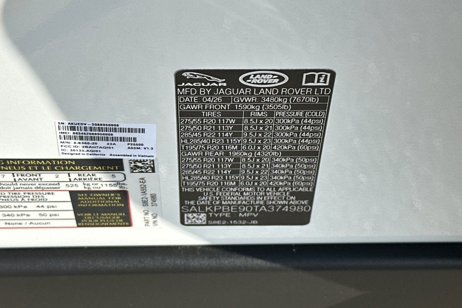 New 2026 Land Rover Range Rover Long Wheelbase SE AWD/4WD image 27
