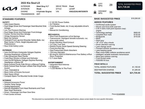 Used 2022 Kia Soul LX w/ Technology Package FWD image 2