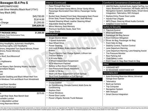 Used 2022 Volkswagen ID.4 Pro S w/ Gradient Package image 17