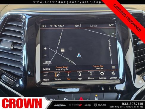 Certified 2019 Jeep Cherokee Overland w/ Technology Group AWD/4WD image 22