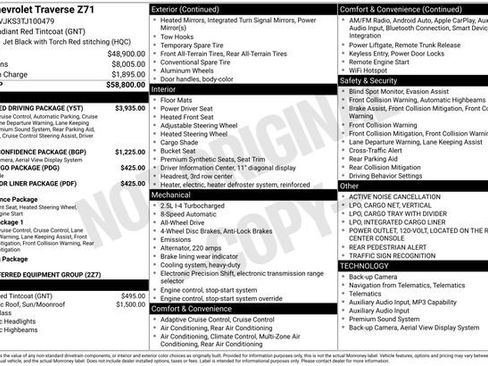 Used 2026 Chevrolet Traverse Z71 w/ Enhanced Driving Package image 3
